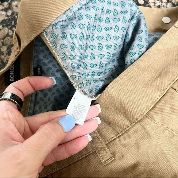 Bonobos Pants Mens Slim Khaki Washed Chino Flat Front Size 32x30 - Picture 6 of 7